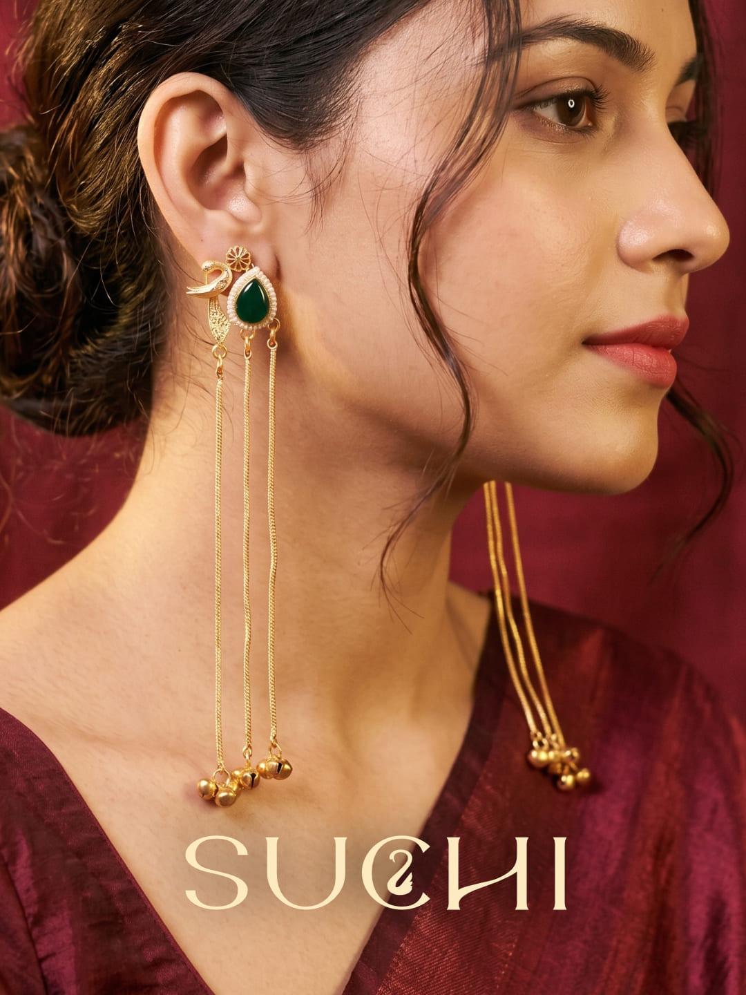 Paakhi Kashmiri Jhumka view 2